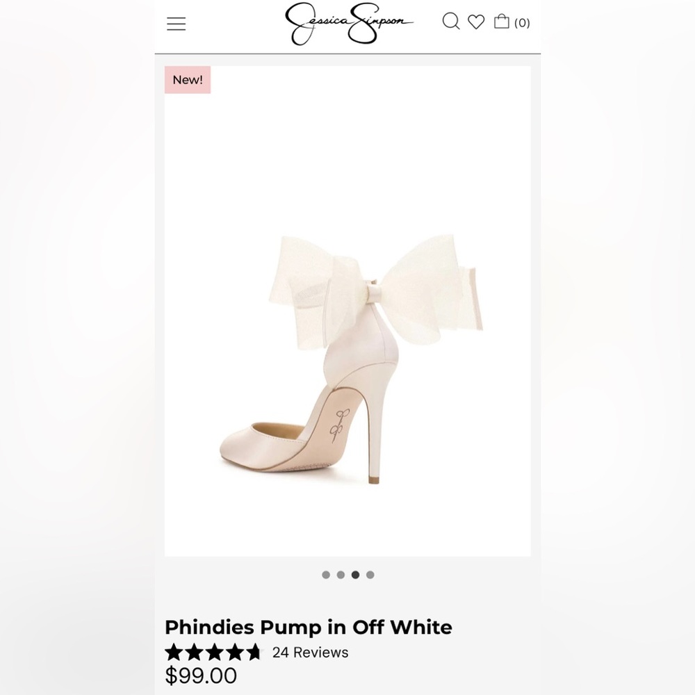 SOLD✅  Jessica Simpson Cream Heels with Bow